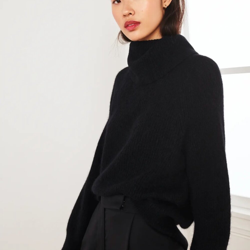 Quince Baby Alpaca-Wool Turtleneck